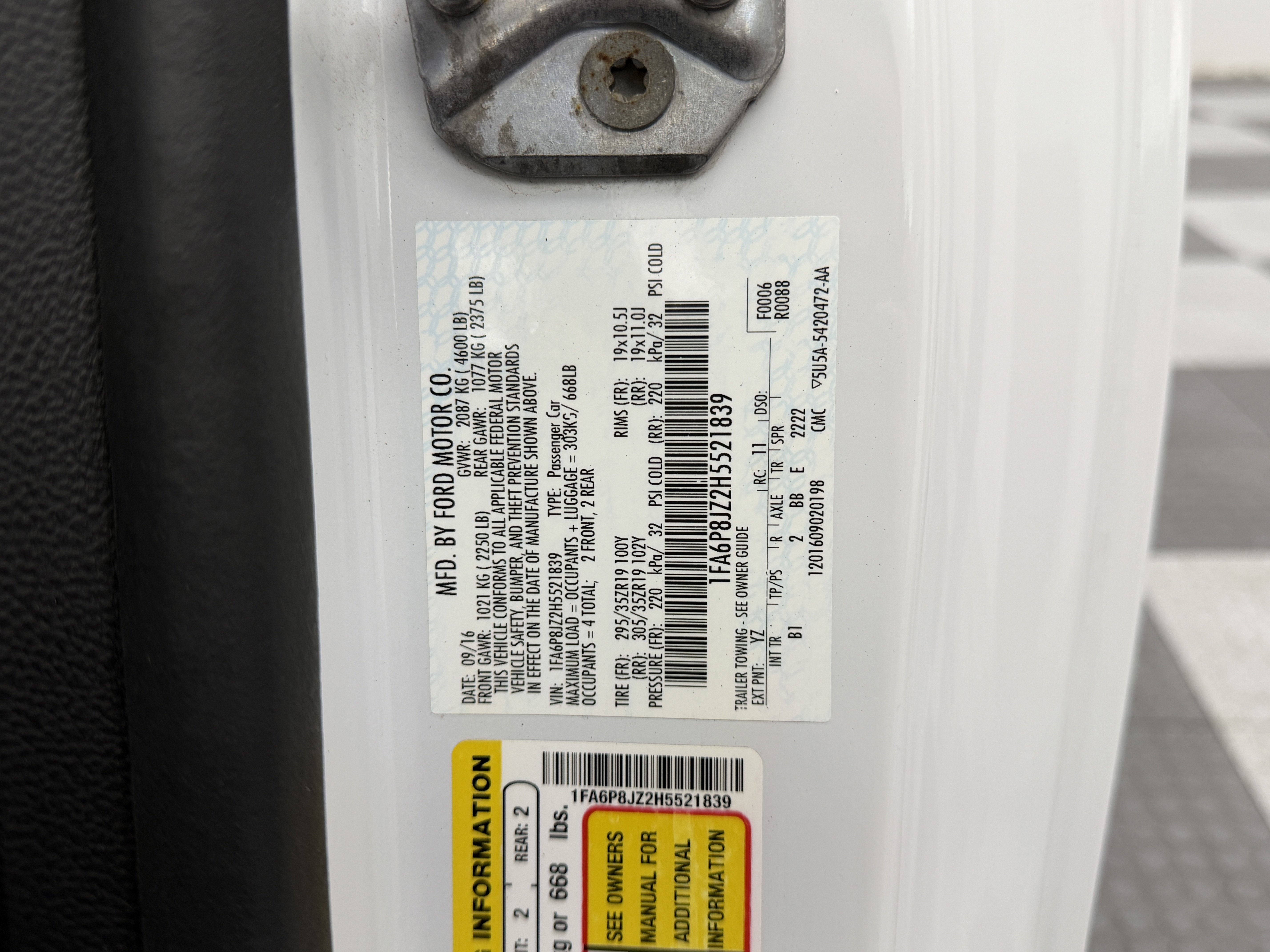 2017 Ford Mustang Shelby GT350