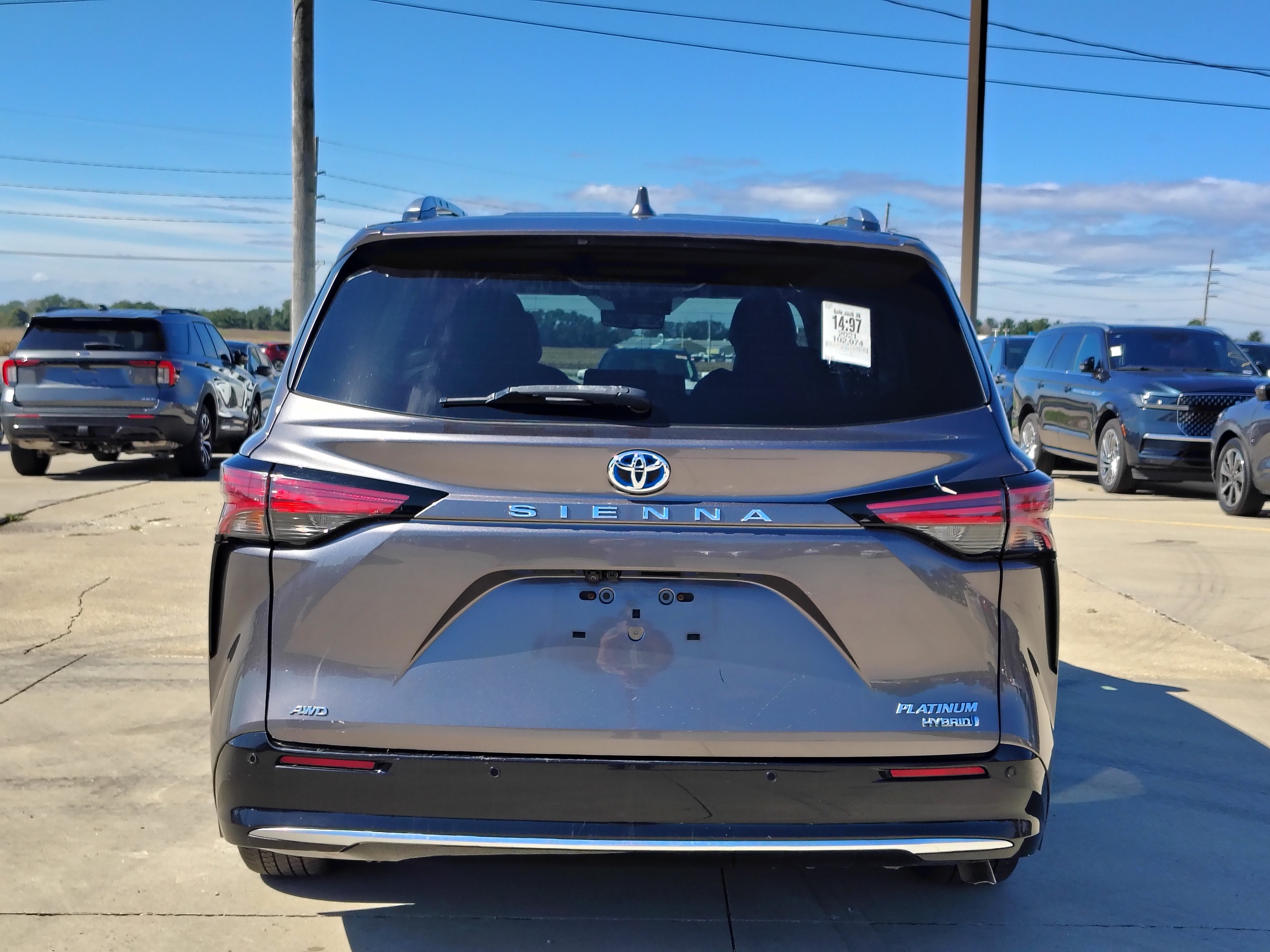 2021 Toyota Sienna Platinum 7 Passenger